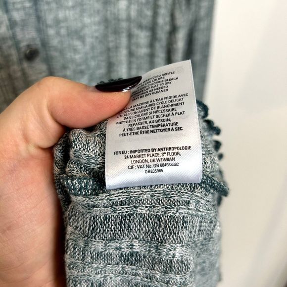 Anthropologie Akemi & Kin Heathered Chateaux Longline Duster Cardigan - Picture 5 of 16